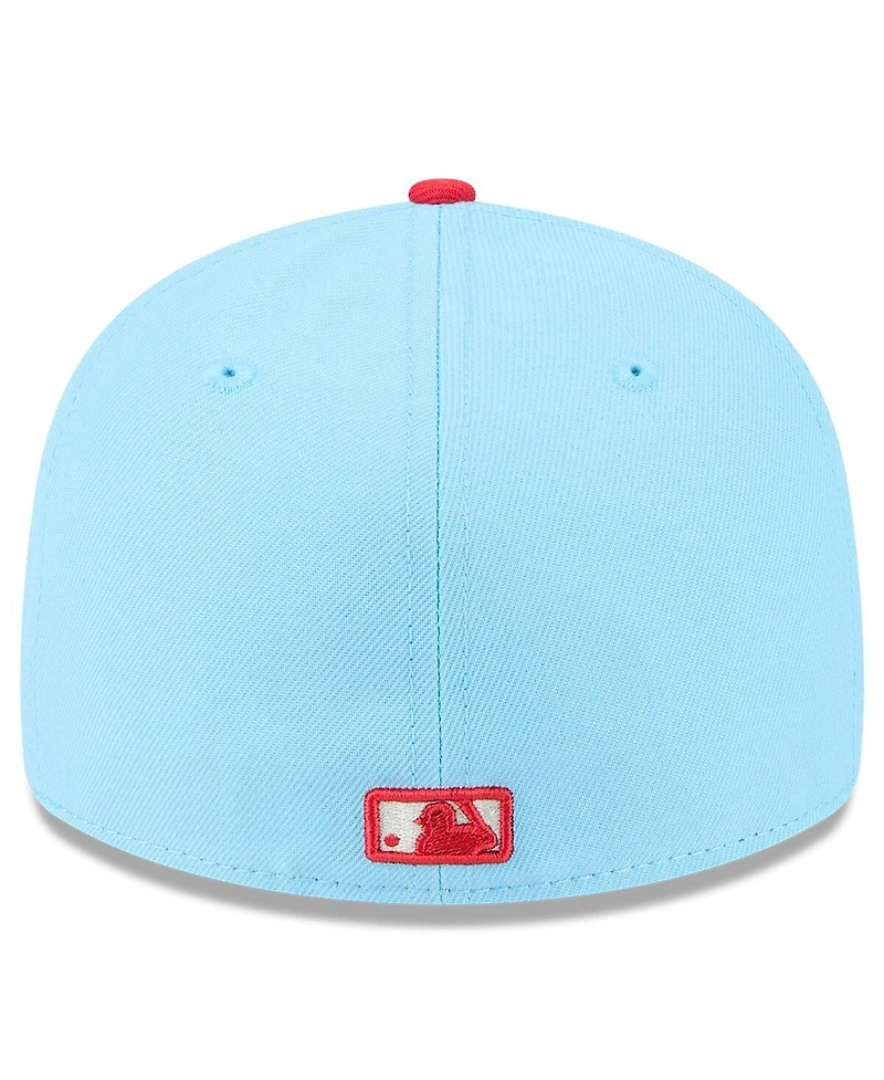 New Era Men's Light Blue/Red Toronto Blue Jays 2025 Canada Day Low Profile 59FIFTY Fitted Hat