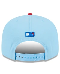 New Era Men's Light Blue/Red Miami Marlins 2025 Fourth of July 9FIFTY Snapback Hat