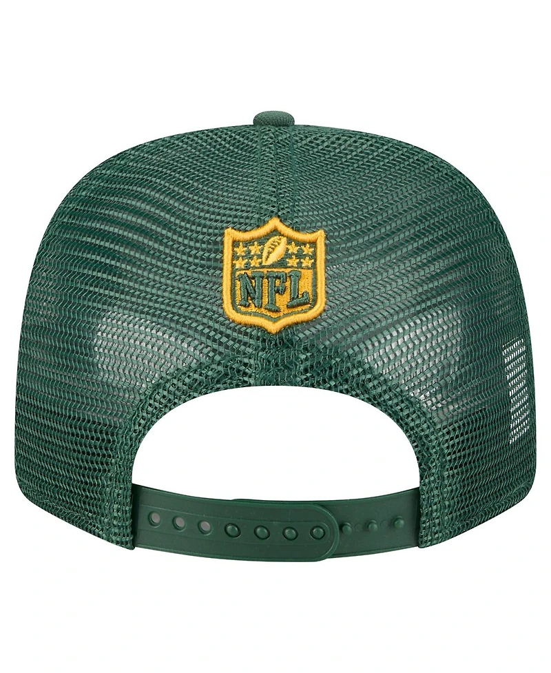 New Era Men's Green Green Bay Packers Team Collection 9SEVENTY Stretch-Snap Adjustable Hat