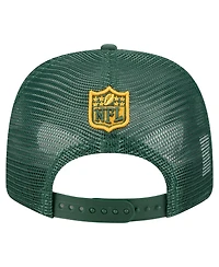 New Era Men's Green Green Bay Packers Team Collection 9SEVENTY Stretch-Snap Adjustable Hat