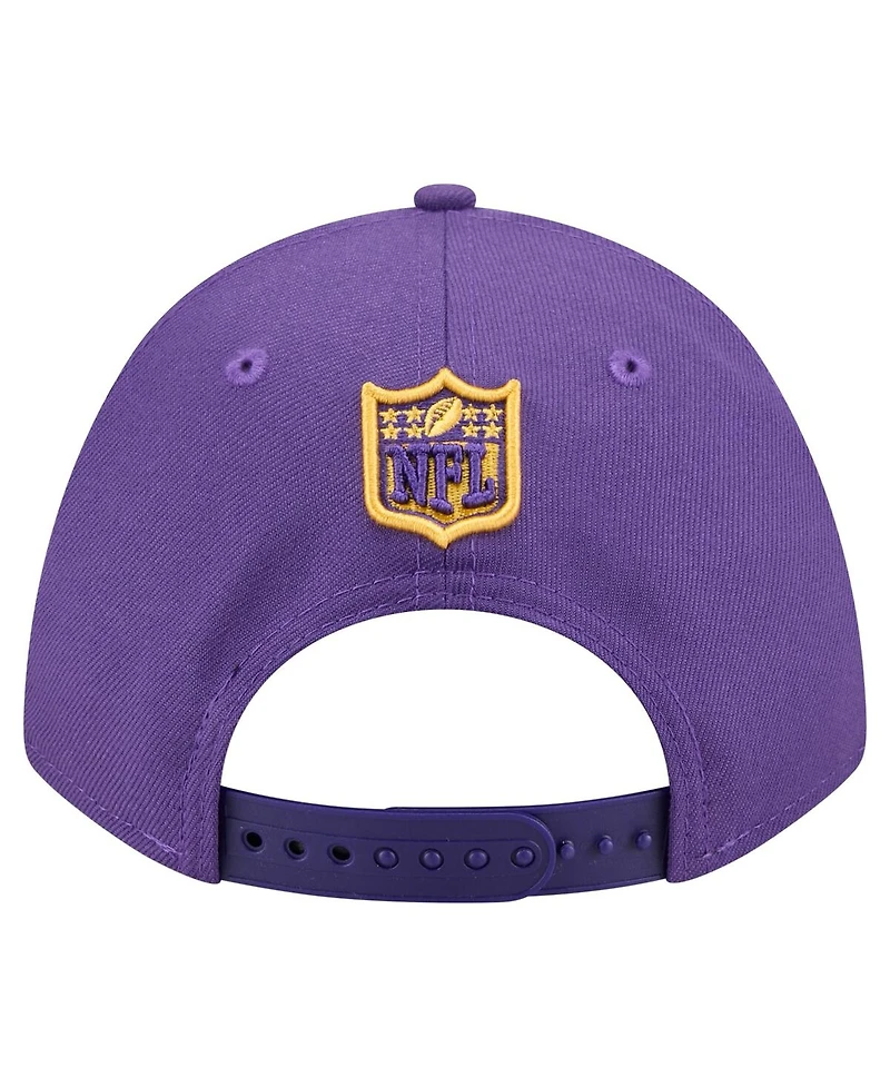 New Era Men's Purple Minnesota Vikings Team Collection 9FORTY M-Crown Adjustable Hat