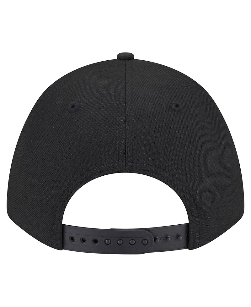 New Era Men's Black Philadelphia Eagles Team Collection 9FORTY M-Crown A-Frame Adjustable Hat