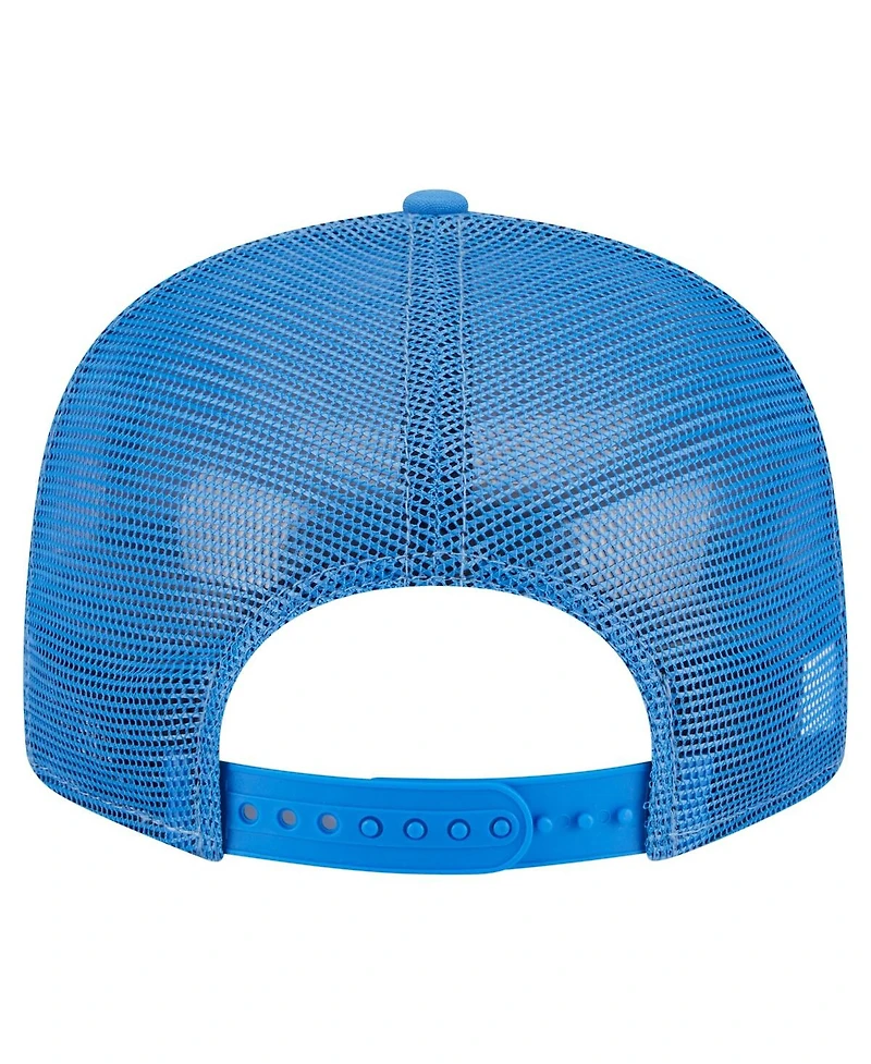 New Era Men's Blue Ucla Bruins Split Panel 9FIFTY Snapback Trucker Hat