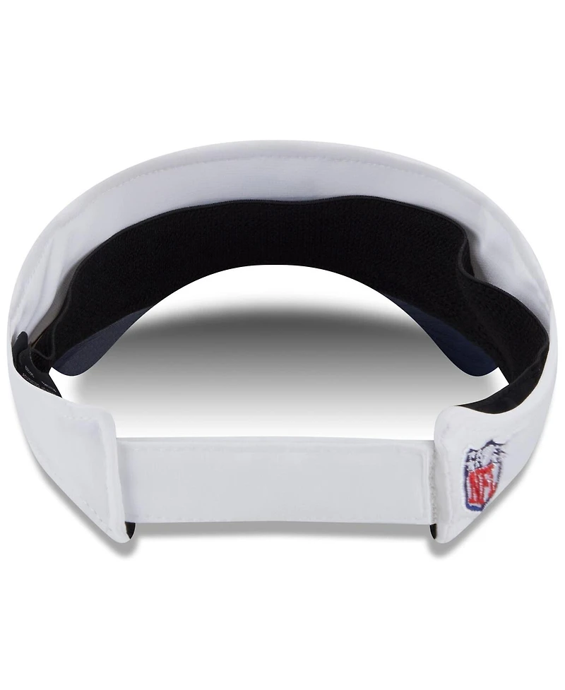 New Era Men's White/Navy Denver Broncos 2025 Nfl Training Camp Adjustable Visor Hat