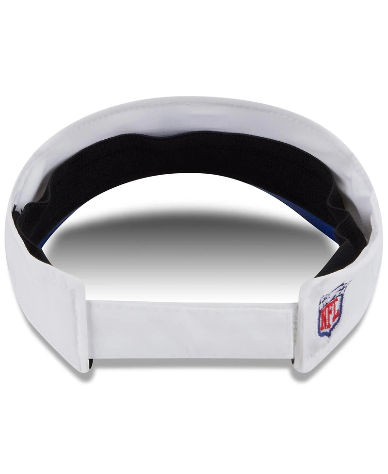 New Era Men's White/Royal Buffalo Bills 2025 Nfl Training Camp Adjustable Visor Hat
