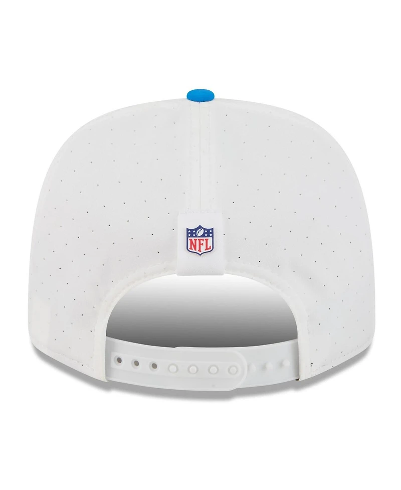 New Era Men's White/Blue Detroit Lions 2025 Nfl Training Camp Throwback Logo 9SEVENTY Adjustable Hat