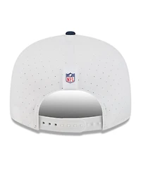 New Era Men's White/Navy Tennessee Titans 2025 Nfl Training Camp Split Panel 9FIFTY Snapback Hat