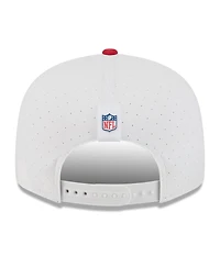New Era Men's White/Scarlet San Francisco 49ers 2025 Nfl Training Camp Split Panel 9FIFTY Snapback Hat
