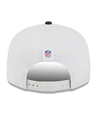 New Era Men's White/Black Jacksonville Jaguars 2025 Nfl Training Camp Split Panel 9FIFTY Snapback Hat
