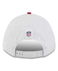 New Era Men's White/Scarlet San Francisco 49ers 2025 Nfl Training Camp A-Frame 9FORTY Adjustable Hat