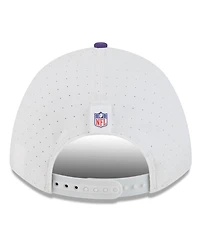 New Era Men's White/Purple Minnesota Vikings 2025 Nfl Training Camp A-Frame 9FORTY Adjustable Hat
