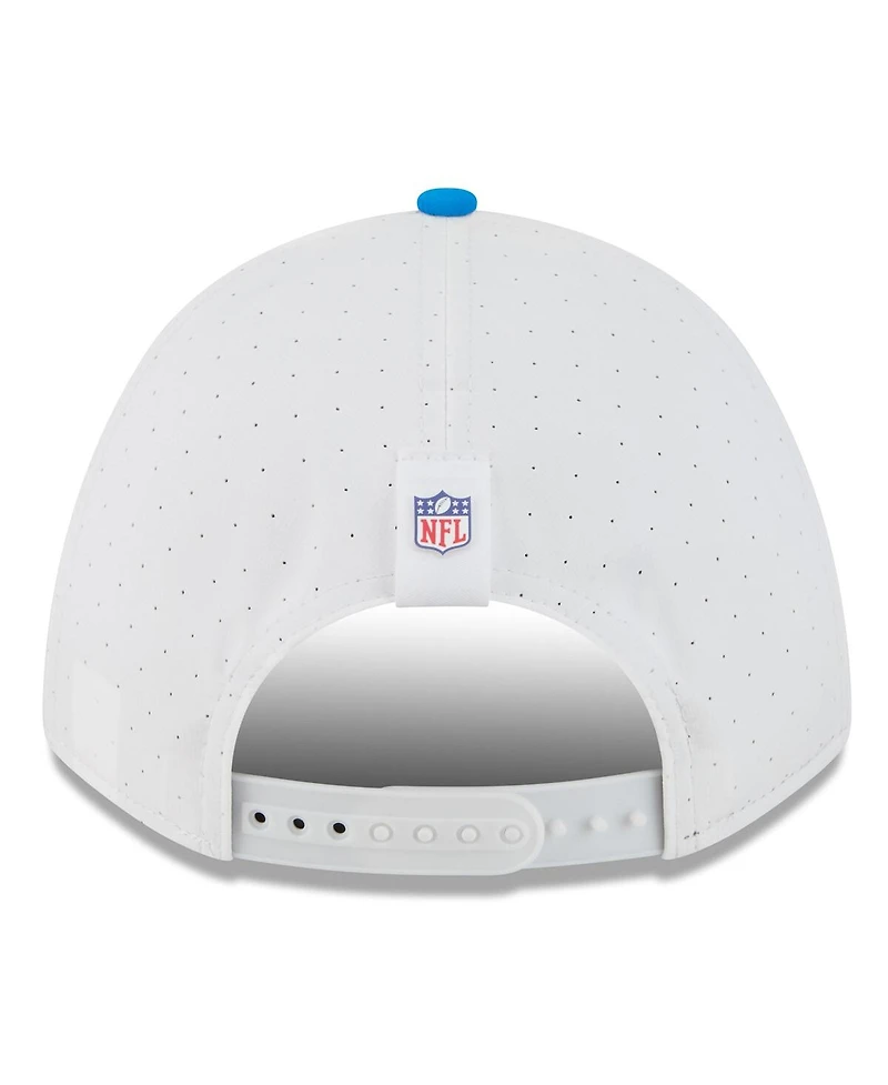 New Era Men's White/Blue Detroit Lions 2025 Nfl Training Camp A-Frame 9FORTY Adjustable Hat