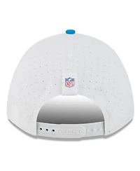 New Era Men's White/Blue Detroit Lions 2025 Nfl Training Camp A-Frame 9FORTY Adjustable Hat