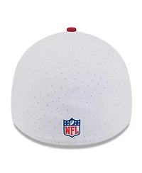New Era Men's White/Scarlet San Francisco 49ers 2025 Nfl Training Camp 39THIRTY Flex Hat