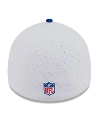 New Era Men's White/Royal York Giants 2025 Nfl Training Camp 39THIRTY Flex Hat