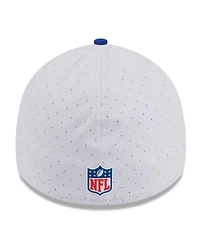New Era Men's White/Blue Denver Broncos 2025 Nfl Training Camp Throwback Logo 39THIRTY Flex Hat