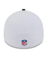 New Era Men's White/Black Cincinnati Bengals 2025 Nfl Training Camp 39THIRTY Flex Hat