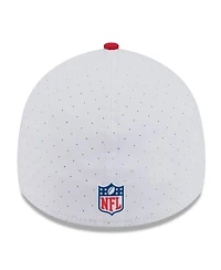 New Era Men's White/Red Buffalo Bills 2025 Nfl Training Camp Throwback Logo 39THIRTY Flex Hat