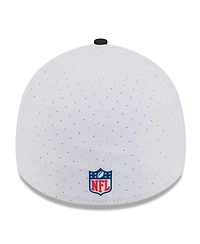 New Era Men's White/Black Baltimore Ravens 2025 Nfl Training Camp 39THIRTY Flex Hat