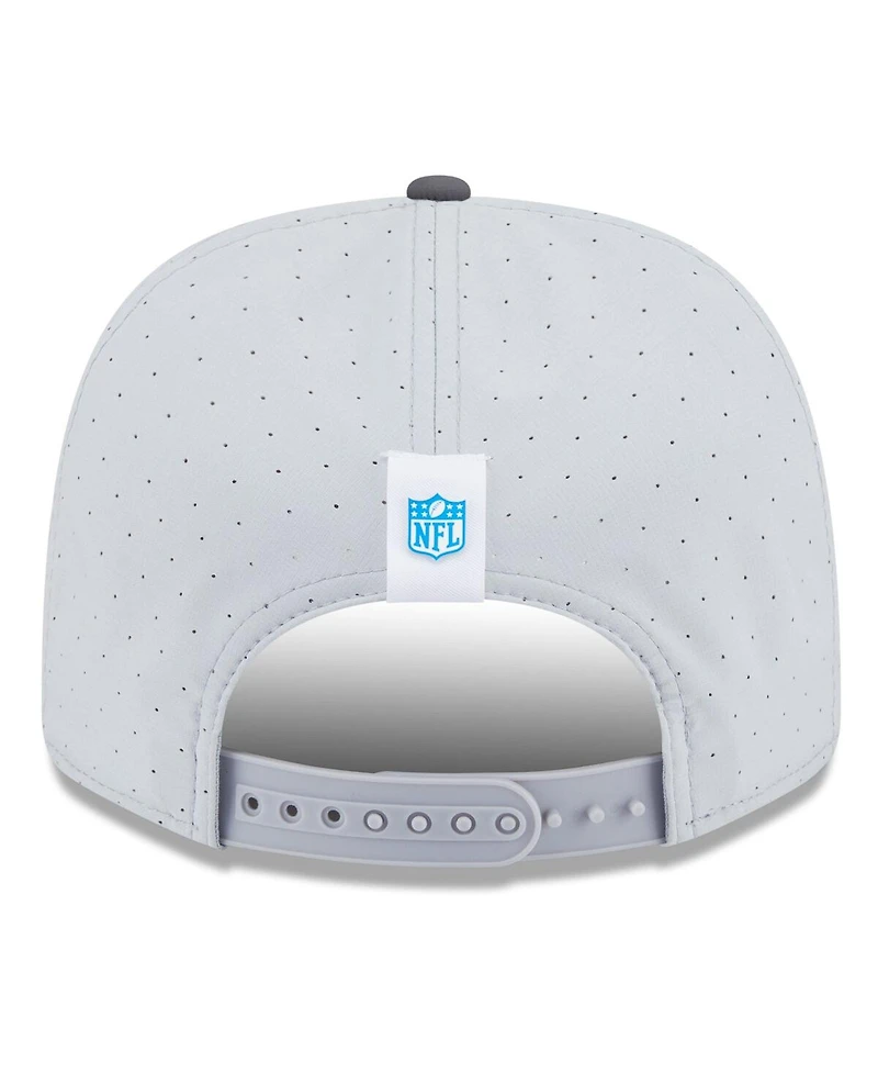 New Era Men's Gray/Graphite Detroit Lions 2025 Nfl Training Camp 9SEVENTY Adjustable Hat