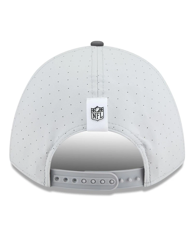 New Era Men's Gray/Graphite Jacksonville Jaguars 2025 Nfl Training Camp A-Frame 9FORTY Adjustable Hat