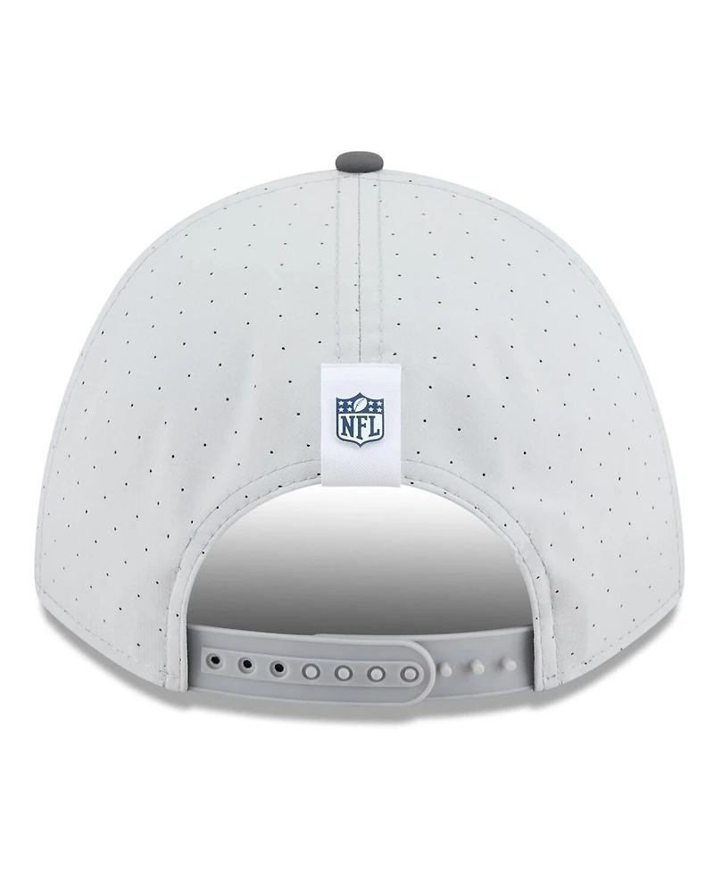 New Era Men's Gray/Graphite Denver Broncos 2025 Nfl Training Camp A-Frame 9FORTY Adjustable Hat