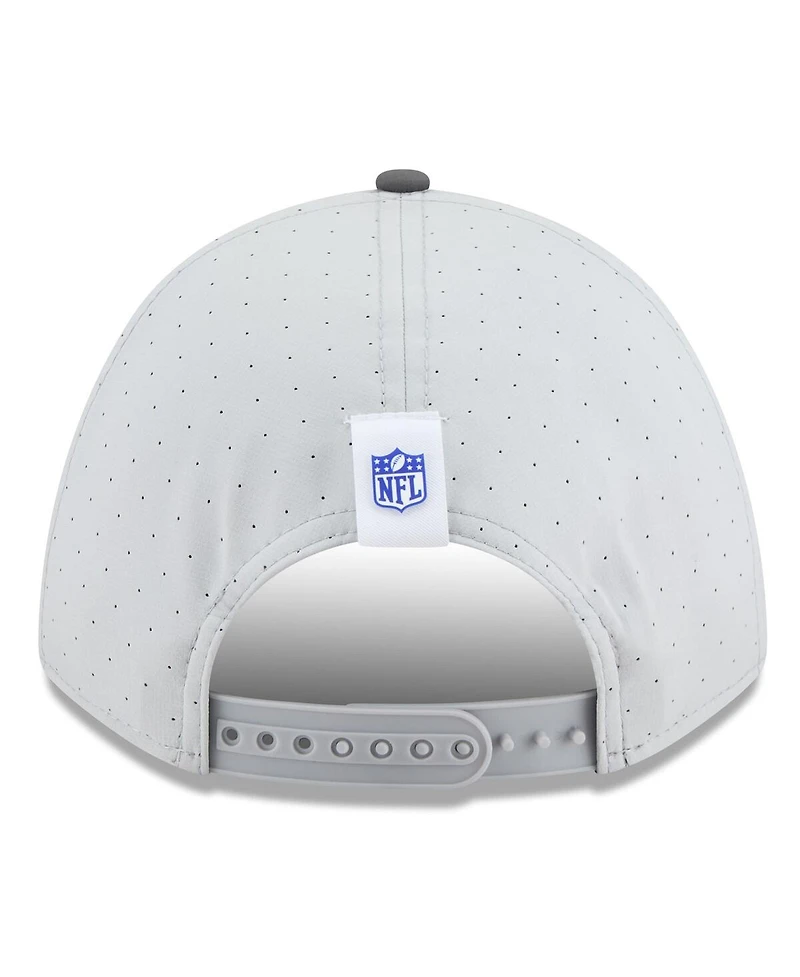 New Era Men's Gray/Graphite Buffalo Bills 2025 Nfl Training Camp A-Frame 9FORTY Adjustable Hat