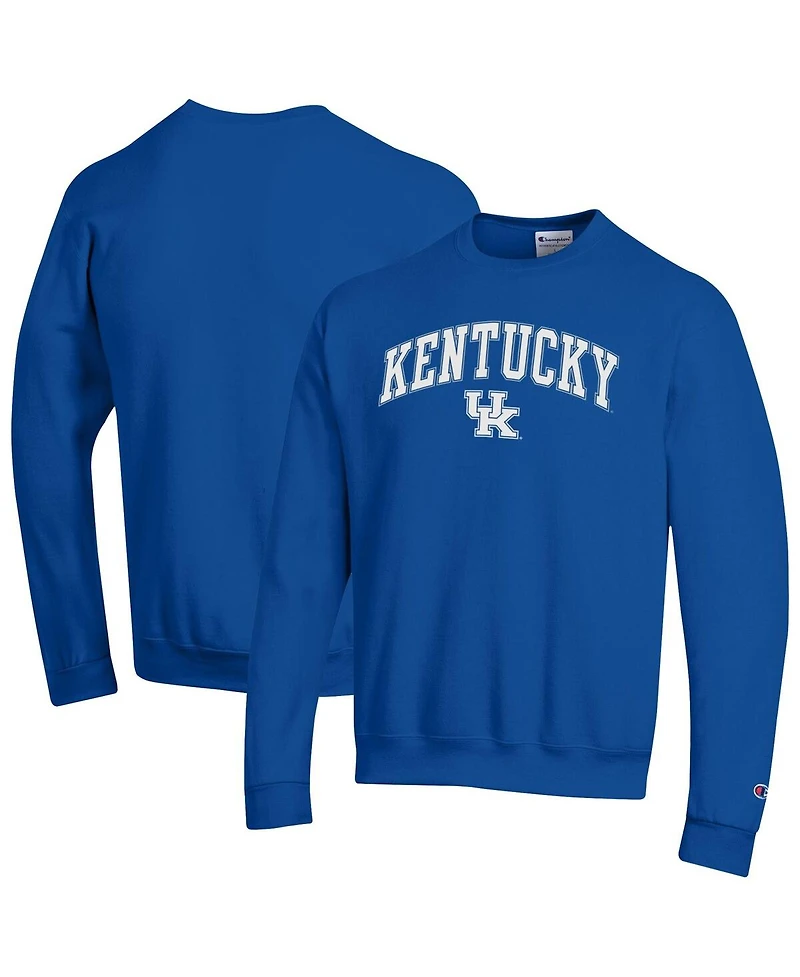 Champion Men's Royal Kentucky Wildcats Arch Over Logo Pullover Sweatshirt