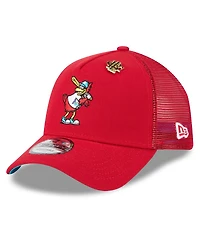 New Era Men's Red St. Louis Cardinals 2025 Big League Chew A-Frame 9FORTY Adjustable Trucker Hat
