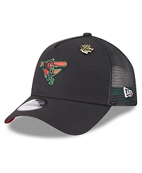 New Era Men's Black Baltimore Orioles 2025 Big League Chew A-Frame 9FORTY Adjustable Trucker Hat