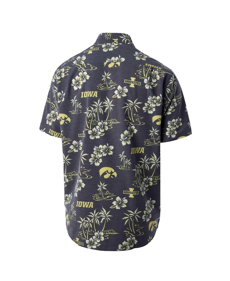 Reyn Spooner Men's Black Iowa Hawkeyes Classic Button-Up Shirt