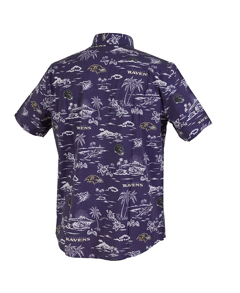 Reyn Spooner Men's Purple Baltimore Ravens Kekai Performance Button-Down Shirt
