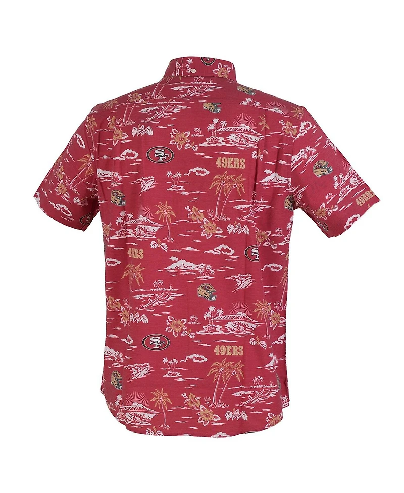 Reyn Spooner Men's Scarlet San Francisco 49ers Kekai Performance Button-Down Shirt