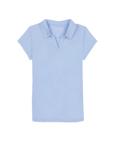 Nautica Big Girls Uniform Short Sleeve Performance Knit Polo Top