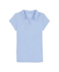 Nautica Big Girls Uniform Short Sleeve Performance Knit Polo Top