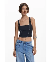 Desigual Women's Denim tank top