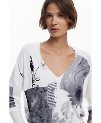 Desigual Women's Fine collage sweater