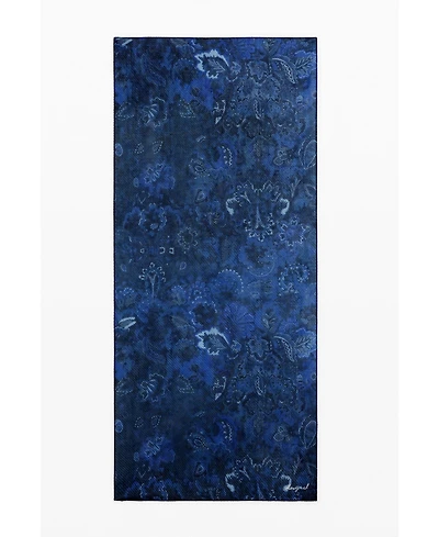 Desigual Women's Pleated rectangular paisley scarf
