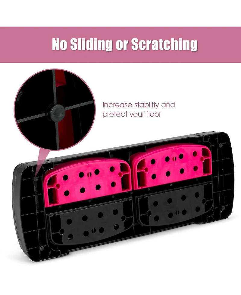 31 Inch Exercise Aerobic Stepper Adjustable with Non-Slip Pads