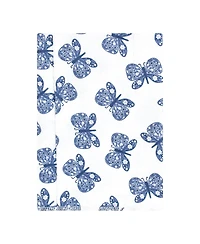 Hudson Baby Infant Girl Cotton Flannel Burp Cloths, Blush Navy Floral 7-Pack, One