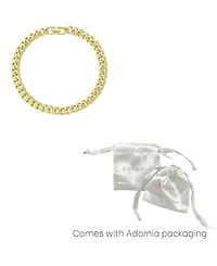 Adornia 14K Gold Plated Chunky Curb Chain Anklet