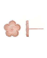 Adornia Tarnish Resistant Rose Gold 5 Leaf Clover Stud Earrings