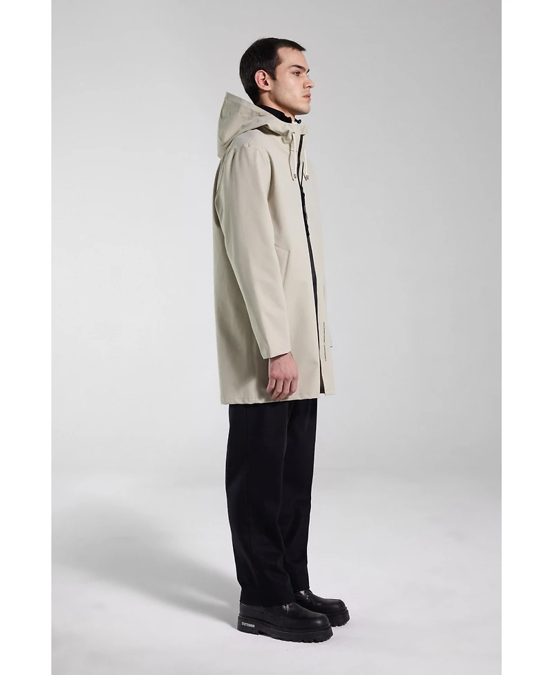 Stutterheim Men's Stockholm Lightweight Zip Matte Raincoat