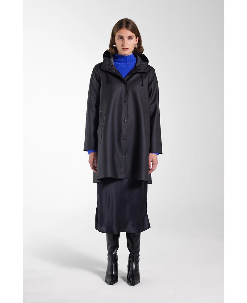 Stutterheim Mosebacke Hooded Long Sleeve Raincoat