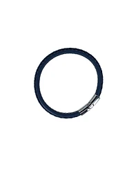 Trafalgar Loose Fit Amari's Azure Stitched Leather Secure Clasped Bracelet