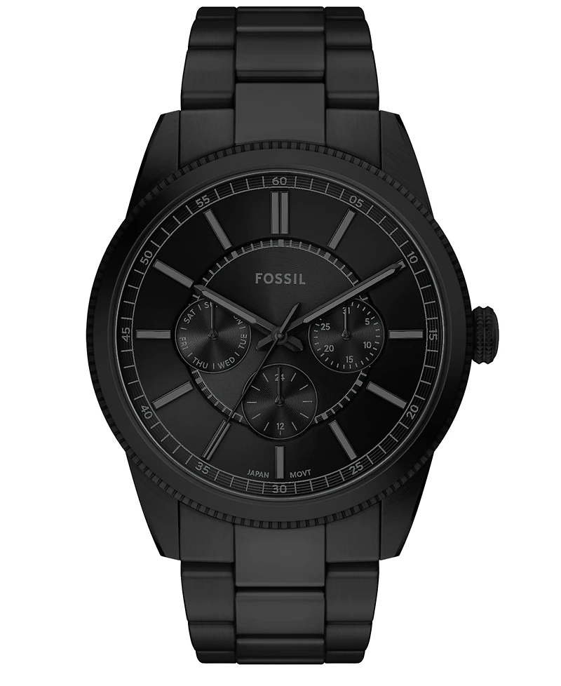 Fossil Men's Pearson Multifunction Black Stainless-Steel Watch, 42mm