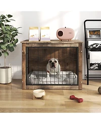 Streamdale Furniture Medium Wooden Dog Crate Furniture