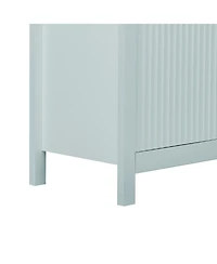 Streamdale Furniture Wave Design Sideboard - Adjustable Shelves Drawers Soft-Close Doors