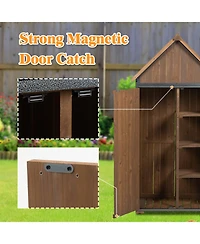 Streamdale Furniture Outdoor Storage Cabinet - Brown