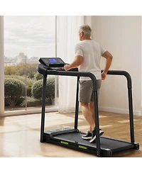 Streamdale Furniture Walking Pad Treadmill for Seniors Foldable Safe Design Large Led